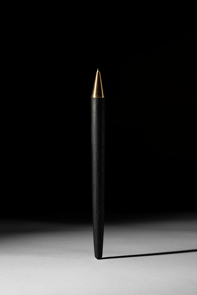 BALLPOINT PEN BLACK & BRASS